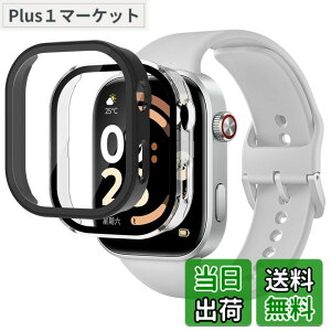 �y���������z���v�ی�t�B���� �F�F�u���b�N+�N���A�A�T�C�Y�FRedmi Watch 6 ��̌^�P�[�X