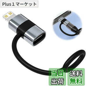 �y���������zlightning usb-c �ϊ��A�_�v�^ typec lightning �ϊ� 2���� ���@��Ή� USB-C����/iPad/iPhone 60W PD�����[�d �M�ی�݌v �[�d&�����\ �ő�480Mbps�]�����x �A���~����➑� �F�F���C�g�j���O