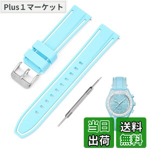 �y���������z[Jumpsunfun] 20mm ���v�o���h for SwatchxOMEGA Speedmaster MoonSwatch �X�E�H�b�`�ƃI���K�p�V���R�����v�x���g Quick Release �����H��t�� �F�F���C�g�u���[�E�z���C�g���C��