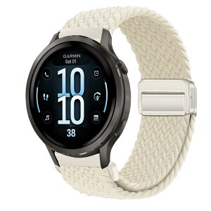 �y���������z[KeeFos] 18mm �o���h Garmin(�K�[�~��) Venu 4 41mm/Venu 3S 41mm/2S/Forerunner 265S/255S/255S Music/Vivoactive 4S 40mm/Vivomove 3S 39mm/Active S/Move 3S �Ή� �����o���h �i�C���� �ґg �ւ��x���g ���C�o�b�N���t