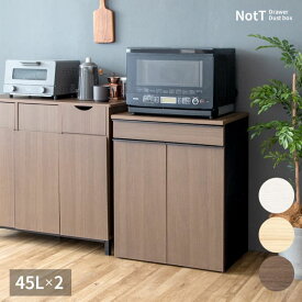 ゴミ箱 ダストボックス 木製 幅60cm 45L 45リットル 木目調 キャスター付き ごみ箱 分別 大容量 キッチンペール スリムデザイン シンプル モダン ブラウン木目 ホワイト木目 ナチュラル木目 北欧北欧 韓国 おしゃれ 人気