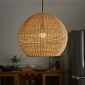 照明 ライト ランプシェード ペンダントランプ ラタン 籐 ランプ シェード 1灯 口金E26 60W LED 天井 インテリア ペンダント 吊り下げ 和モダン 器具 おしゃれ リゾート