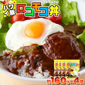 ロコモコ丼 ハンバーグ ソース 640g（160g×4袋）ハワイ ジューシー 簡単 朝食 ランチ 夕食 夜食 デミグラスソース フォンドボー トマトペースト ソテーオニオン ロコモコ レトルト 簡単調理 お手軽 惣菜 おかず お取り寄せ グルメ ギフト プレゼント 送料無料