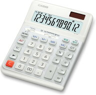 カシオ 人間工学電卓 12桁 日数&時間計算機能 デスクタイプ DE-12D-WE-N エコマーク認定