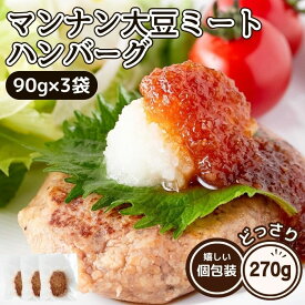 マンナン 大豆ミート ハンバーグ ダイエット 90g×3袋 ベジタリアン ヴィーガン グルテンフリー蒟蒻 こんにゃく 大豆 ヘルシー ソイミート 常温保存 惣菜 おかず ランチ 昼食 夜食 晩御飯 送料無料 惣菜 お取り寄せ お取り寄せグルメ ポイント消化 1000円 ポッキリ