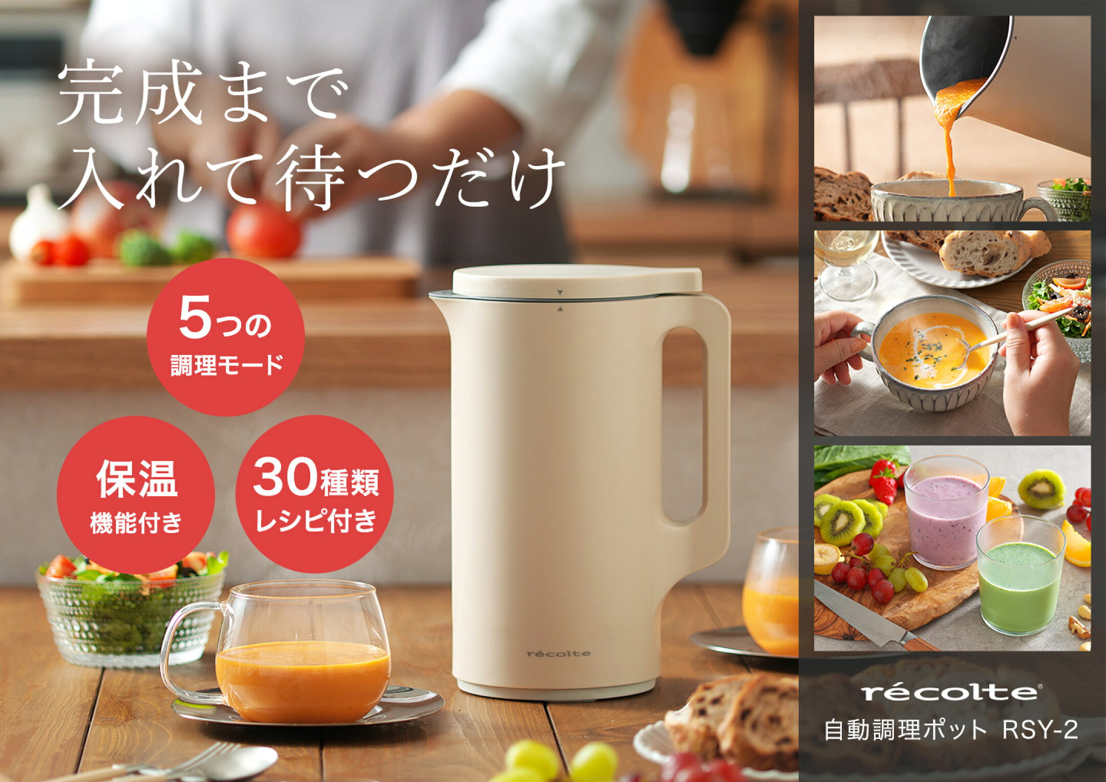 recolte レコルト 自動調理ポット RSY-2 