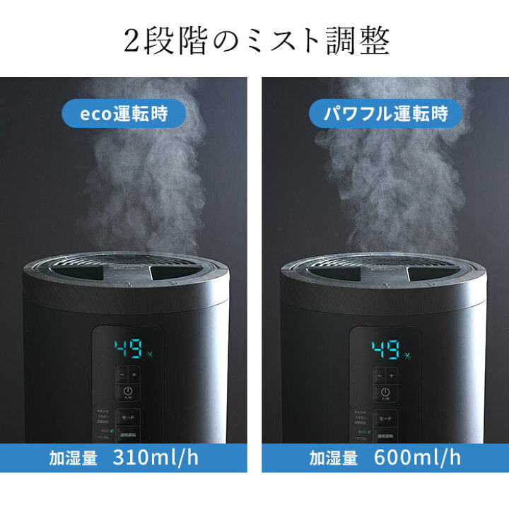 楽天市場】スチーム加湿器 卓上 【365日出荷＆特典付き】 加湿器  