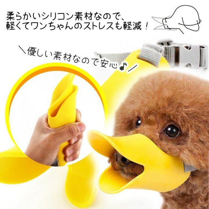 楽天市場 4 1全品ポイント2倍 犬 吠え 防止 口輪 無駄吠え 拾い食い あひる口輪 かわいい あひる口 しつけ用 小中型犬用 ペット用品 Branche 楽天市場店