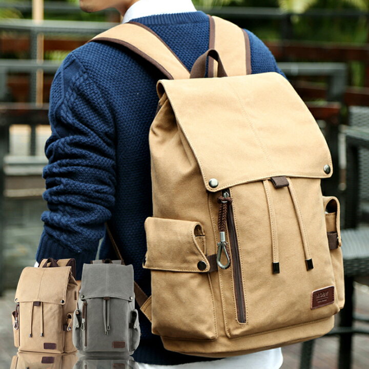 楽天市場 複数購入で最大5 Offクーポン キャンパス リュック メンズ 大容量 防水 軽量 薄型 Usb パソコン 多機能 バックパック スクエア レディース ユニセックス 通勤 通学 シンプル Branche 楽天市場店