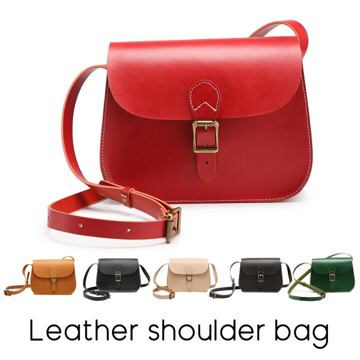 楽天市場】ミニショルダー 本革 レディーズ レッド 赤 ショルダー  