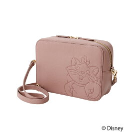 【お買い物マラソンP最大4倍!】 Disney おしゃれキャット マリー デザイン レザー 牛革 本革 クロスボディバッグ ショルダーバッグ バレンタイン ギフト