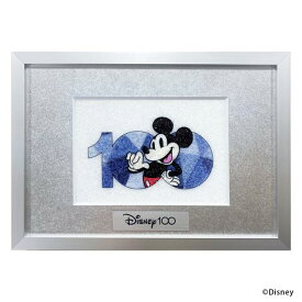 ディズニー100周年記念 ジュエリーアートMickey ミッキー正規品 ジュエリーカミネ宝石アートジュエリー絵画 アート 絵画 宝石 ジュエリー ルビー ブラックスピネル