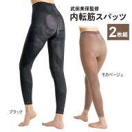 武田美保監修 内転筋スパッツ 2枚組 男女兼用 内転筋を鍛えて美姿勢＆安定歩行を目指す