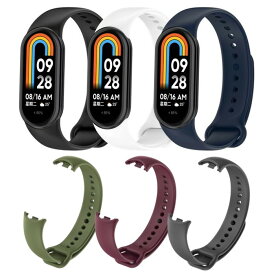 送料無料 3 Xiaomi Smart Band 8 9 バンド xiaomi mi band 8 バンド 対応 ミバンド8 シンプル 交換用 TPUシリコン バンド スマートウォッチ 交換ベルト 小米 ( シャオミ ) Mi Fit 時計ベルト リストバンド 替え ミバンド スポーツ アウトドア メンズ レディース 誕生日