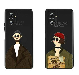 送料無料 レッドミー ノート Xiaomi Redmi Note 9T 9Pro 10Pro おもしろ LEON 黒 耐衝撃 スマホケース カバー 軽量 おしゃれ かわいい 映画 韓国 レオン マチルダ 誕生日 記念日 select ギフト プレゼント