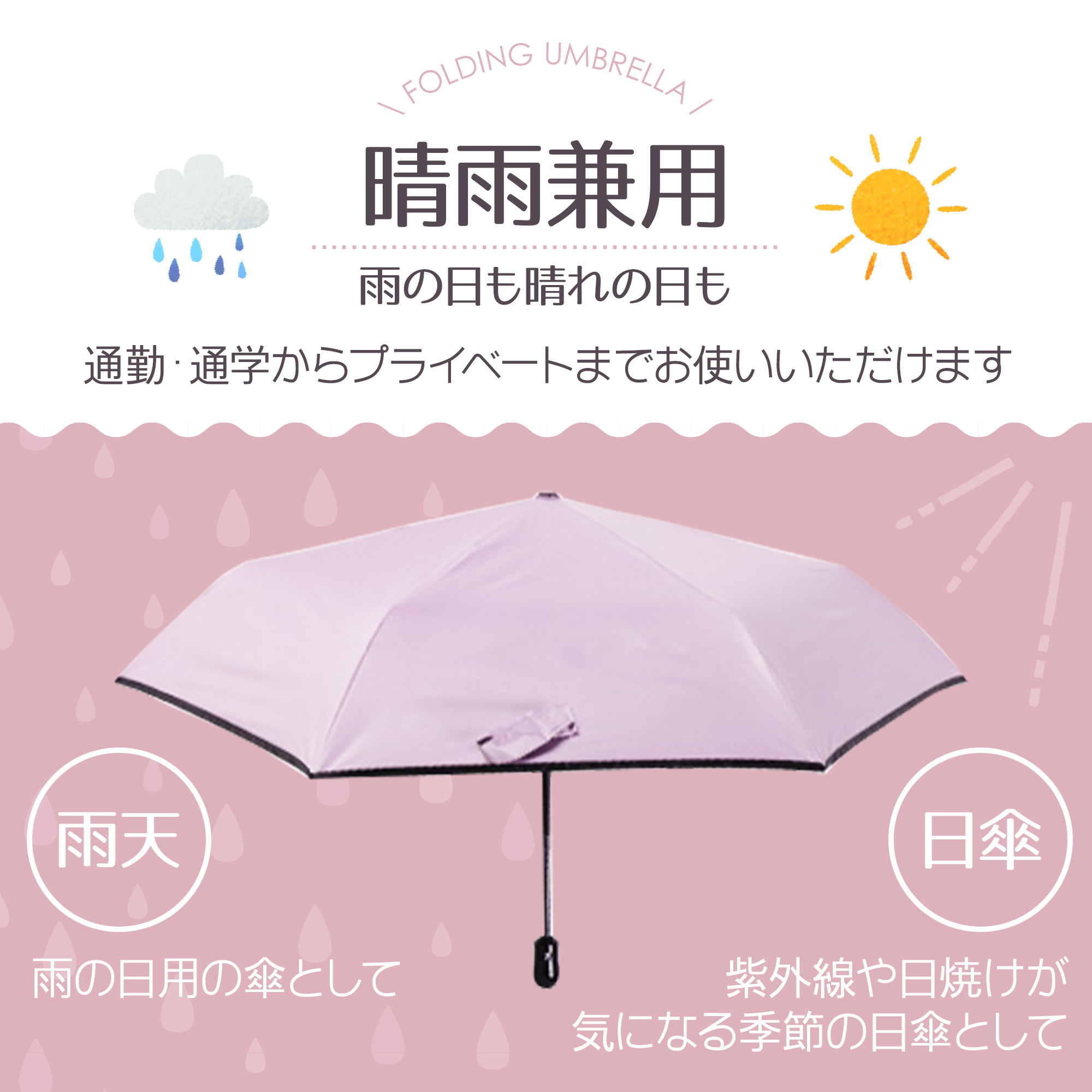 折りたたみ傘 自動開閉 レディース 晴雨兼用 折りたたみ 傘 軽量