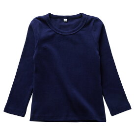 【LINE追加で5％OFF】ロンT キッズ 無地 男の子 女の子 白 綿 Tシャツ 長袖 ロンティ 子供服 コットン 100 110 120 130 140 150 白 黒 グレー ネイビー ピンク 長そで 長袖tシャツ クルーネック インナー 秋服 通園 入園 入学