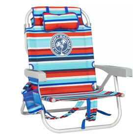 【アウトレット】Tommy Bahama トミーバハマ ビーチチェア 折りたたみ 椅子 アウトドア チェア 海 ビーチ 海水浴 キャンプ バーベキュー BBQ 釣り プール 花火大会 軽量 持ち運び アルミ【1819490】