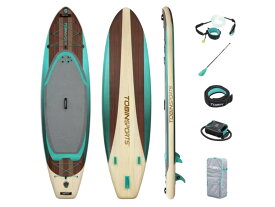 【アウトレット】 Tobin Sports® Endeavor Elite™ インフレータブル スタンドアップパドルボード SUP サップ 折り畳み 持ち運び コンパクト 海 川 湖 レジャー マリンスポーツ ヨガ 夏 2人乗り 安定 収納 電動 エアポンプ 【1819502】