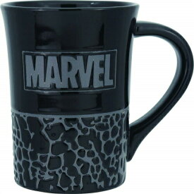 【ポイント最大27倍 ※要エントリー】【送料無料】MARVEL マーベル クロコダイル柄マグ ブラック 約400ml SAN3031-1 サンアート sunart プレゼント 母の日