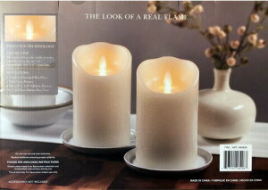 yԌN[|zzzyzLEDLh WAX CANDLES 2Zbg TCY9.1cm×15.2cm 낤 RXgR v[g