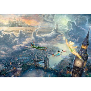 �y�|�C���g�ő�29�{ ���v�G���g���[�z1000�s�[�X �W�O�\�[�p�Y�� �s�[�^�[�p�� Tinker Bell and Peter Pan Fly to Never Land �X�y�V�����A�[�g�R���N�V���� 51x73.5cm �e�����[ Tenyo �v���[���g