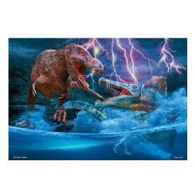 【ポイント最大28倍 ※要エントリー】300ピース ジグソーパズル 水中からの猛攻撃 ティラノサウルス VS スピノサウルス 38×26cm 93-164 恐竜 ビバリー ギフト プレゼント