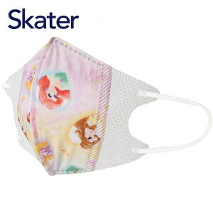 ネコポス発送 スケーター 子供用立体不織布マスク 10枚入り プリンセス ディズニー Disney MSKS3 こども 子ども キャラクター