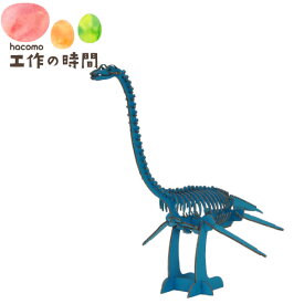 メール便送料無料 段ボール おもちゃ ハコモ 恐竜 フタバサウルス ブルー 5017 Dinosaur ダンボール工作 ペーパークラフト 知育 子供 クリスマス プレゼント ギフト