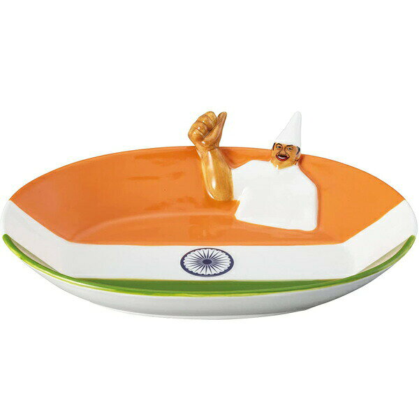 インドおじさんカレー皿 SAN3589 サンアート sunart 食器 おしゃれ テーブルウェア 面白い ユニーク 雑貨 楕円 プレゼント ギフト