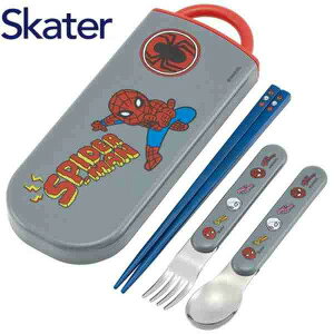 メール便送料無料 スケーター キャラクター トリオセット TACC2AG 男の子向け1 スライド式 日本製 スプーン フォーク 箸箱 食洗機対応 お弁当 給食 ランチ カトラリー かわいい 子供 幼稚園 入