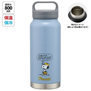 XP[^[ Snoopy PEANUTS Xk[s[  XeX ۉEۗ  800ml L^d\ nht Skater STSC8