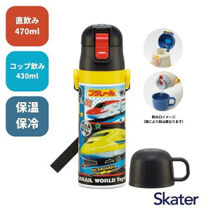 �y�|�C���g�ő�29.5�{ ���v�G���g���[�z�X�P�[�^�[ ���y��2WAY�X�e�����X�{�g�� ������ 470ml �R�b�v���� 430ml �v�����[�� SKDC4 ���� �q�� �L�b�Y �R�b�v�t �L�����N�^�[ ���킢�� skater