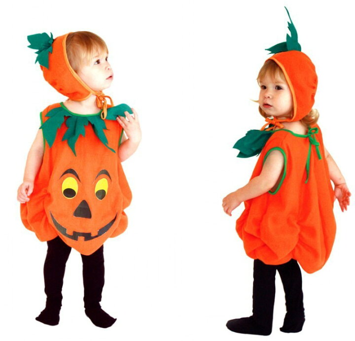楽天市場 送料無料 ハロウィン かぼちゃのおばけ 衣装 仮装 コスチューム 子ども キッズ ベビー 男女兼用 男の子 女の子 かわいい イベント 発表会 パーティー レディース Plus Nao