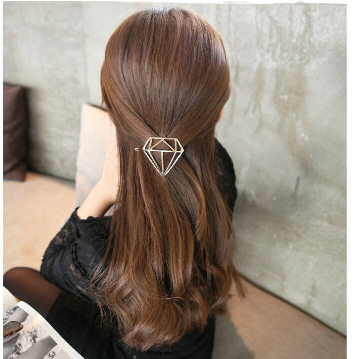 楽天市場 送料無料 ヘアアクセサリー バレッタ 髪飾り 髪留め シンプル ゴールド シルバー アクセサリー デザイン レディース 女性用 おしゃれ かわいい 綺麗 ワンポイント アクセント 華やか Plus Nao