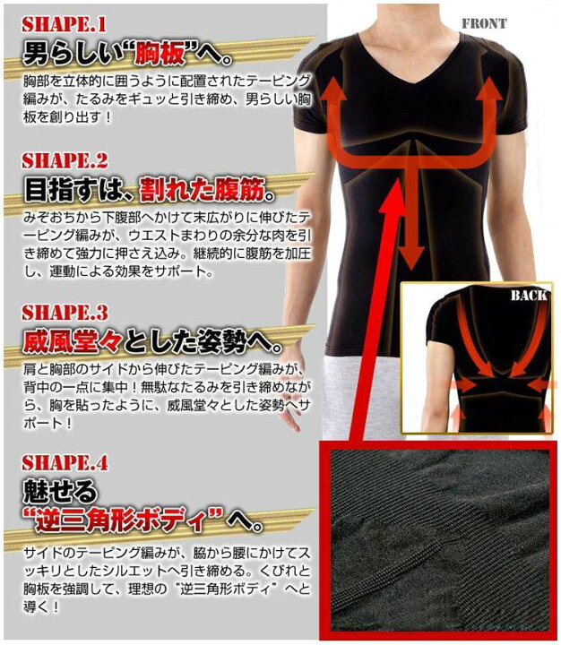 最新作 加圧インナー メンズ 着圧インナー Tシャツ 半袖 薄手 姿勢 シェイプアップ テーピングシェイプ 引き締め ウエスト お腹 腹部 腰 背中 上半身 Riosmauricio Com