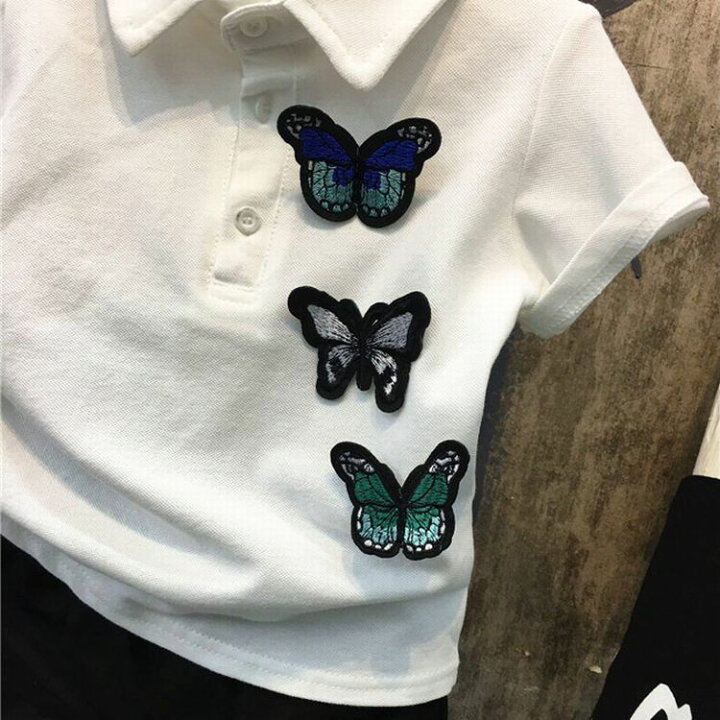楽天市場 送料無料 ポロシャツ ハーフパンツ 半ズボン 短パン トップス ボトムス 子供服 キッズ服 半袖 ボタン ワッペン 蝶々 蝶 無地 ロールアップ 子供 こども キッズ 男の子 男児 かっこいい カッコイイ 格好いい クール おしゃれ オシャレ シンプル Plus Nao