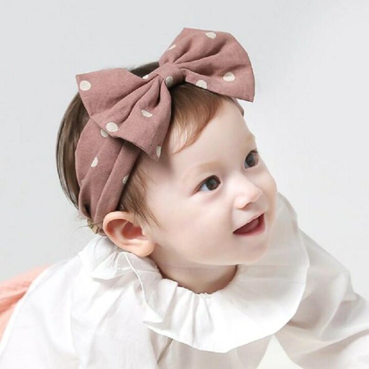 楽天市場 送料無料 ヘアバンド ヘッドバンド カチューム 子供用 ベビー キッズ リボン ドット柄 水玉模様 ヘアアレンジ 髪飾り まとめ髪 ターバン ヘアアクセサリー 可愛い かわいい ガーリー 女の子 女児 ベビー用 子ども用 こども用 赤ちゃん 幼児 児童 Plus Nao