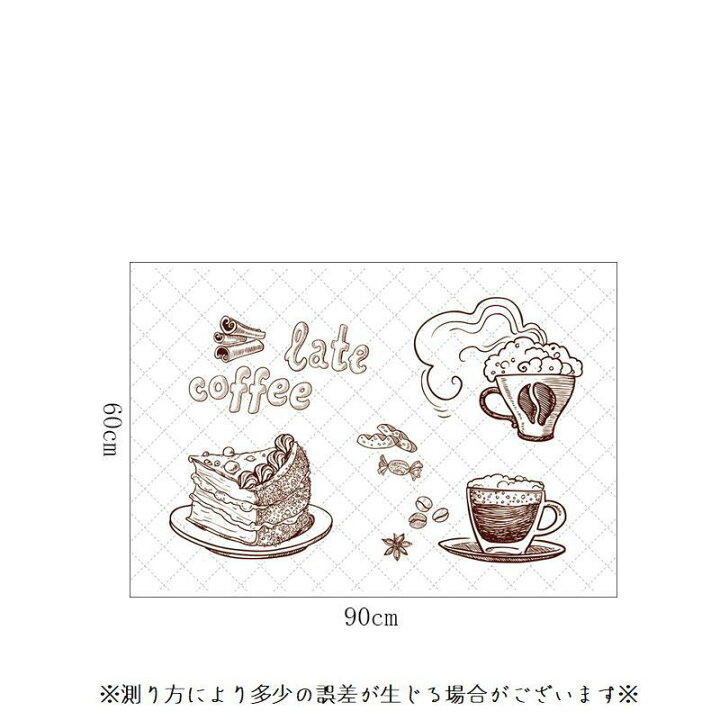 楽天市場 送料無料 ウォールステッカー 油はね防止 壁紙シール 手書き風 レトロ セピア調 セピア色 カフェ風 シール式 壁紙ステッカー ウォールシール 壁装飾 デコレーション 壁面装飾 壁面デコレーション キッチン 水周り 部屋 汚れ防止 キズ防止 傷防止 傷隠 Plus Nao