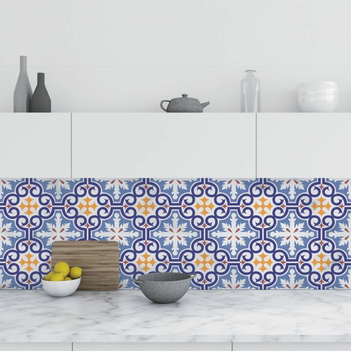 楽天市場 送料無料 ウォールステッカー インテリア モザイク柄 壁紙 模様替え シール ステッカー タイル風 シック イラスト 家 部屋 玄関 壁 おしゃれ Diy かわいい 簡単 傷隠し Plus Nao