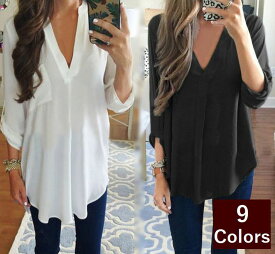 楽天市場 シフォン ブラウス サイズ S M L 6l の通販