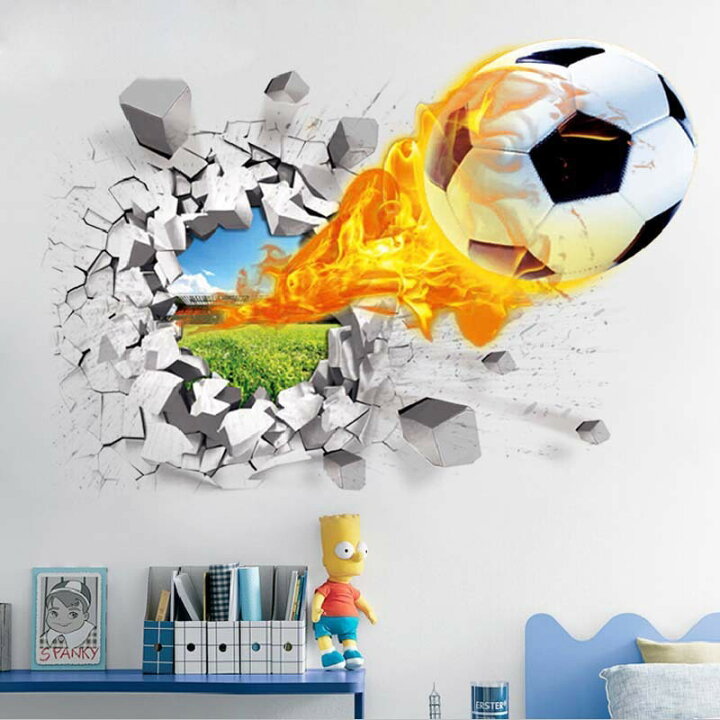 楽天市場 送料無料 ウォールステッカー ステッカー インテリアシール Diy 3d サッカーボール 飛び出す インパクト ユニーク 子供部屋 部屋 インテリア 壁装飾 雑貨 Plus Nao 楽天市場 送料無料 ウォールステッカー ステッカー インテリアシール Diy 3d サッカーボール 飛び出す インパクト ユニーク 子供部屋 部屋 インテリア 壁装飾 雑貨 Plus Nao
