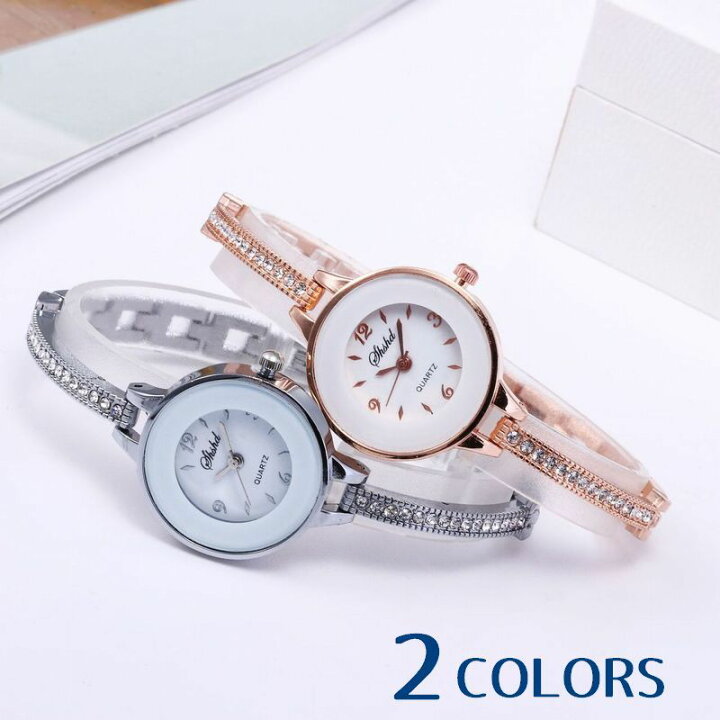 楽天市場 送料無料 腕時計 レディース 時計 ウォッチ ファッション小物 雑貨 ラインストーン おしゃれ かわいい フェミニン 通勤 お出かけ 遊び プレゼント ギフト 婦人 女性 女子 Plus Nao