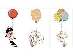 楽天市場 送料無料 ウォールステッカー ウォールシール 動物 アニマル 風船 英字 キャラクター イラスト ねずみ アライグマ キツネ 鳥 シール式 貼ってはがせる ステッカーシール Pvc 壁ステッカー 壁シール 壁装飾 装飾 飾り 簡単 インテリア 模様替え Plus Nao