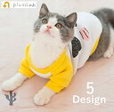 キャットウェア 猫の服 猫服 猫用 ペット服 ペット用 ペットアイテム ペット用品 ストライプ ストライプ 半袖 ネコのイラスト ロゴ 可愛い あったか 防寒 ...