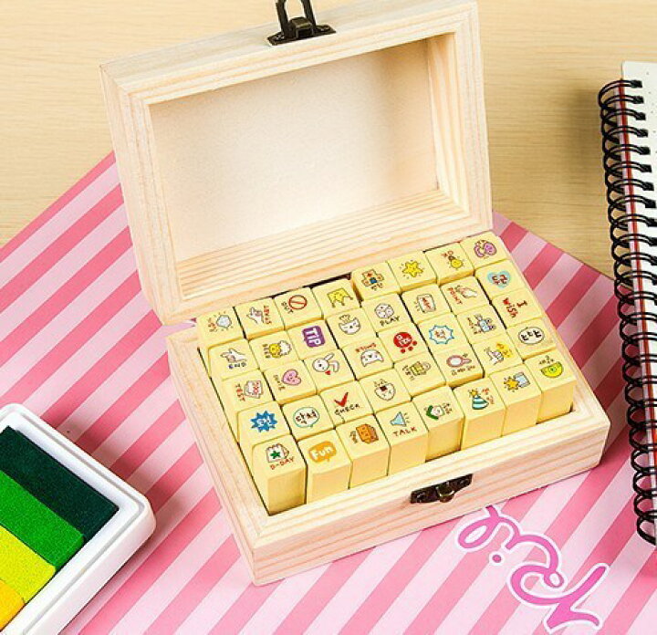 楽天市場 送料無料 スタンプ ハンコ セット 手帳 手紙 Diy 英語 韓国語 事務用品 文具 ステーショナリー 箱入り 雑貨 小さめ プレゼント ギフト Plus Nao