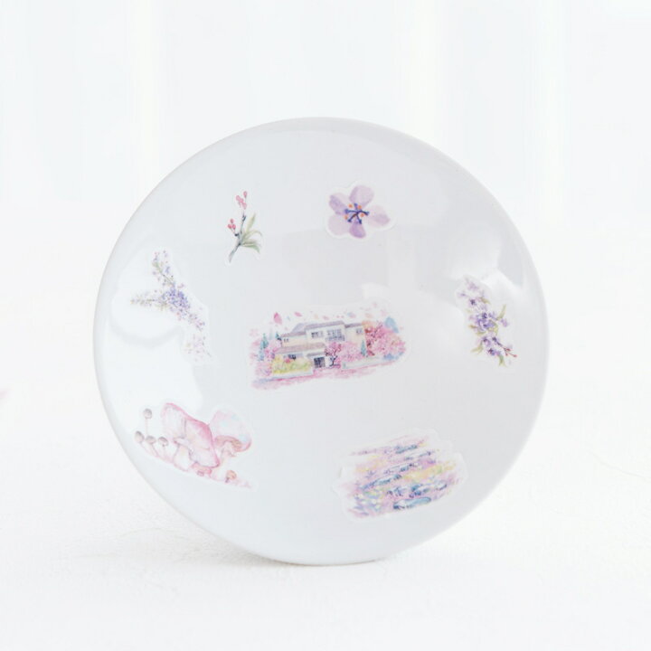 楽天市場 送料無料 シールシート 6枚セット シール 雑貨 桜 風景 イラスト 綺麗 キレイ 可愛い かわいい 手紙 手帳 日記 文具 ラッピング Plus Nao