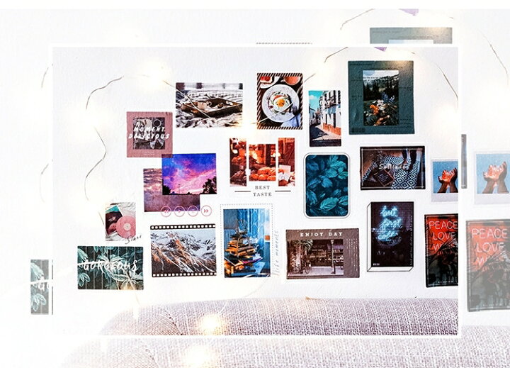 楽天市場 送料無料 シール ステッカー 写真 吹き出し 文字 デコレーション スクラップブッキング 素材 おしゃれ かわいい Plus Nao