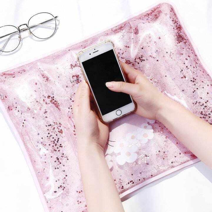 楽天市場 送料無料 リストレスト アームレスト ジェルパッド マウスパッド マウス スマホ キーボード 手首 液体 水枕 ひんやり イラスト 動物 可愛い かわいい おしゃれ Plus Nao