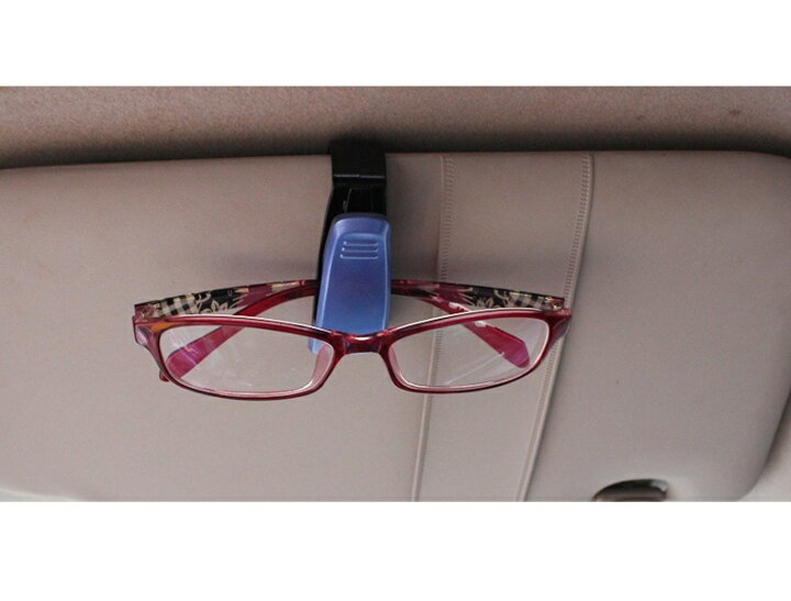 楽天市場 送料無料 車用サングラスクリップ カー用品 車内収納 メガネクリップ 眼鏡 カード 多機能 簡単取付 サングラスホルダー 運転席 助手席 Plus Nao